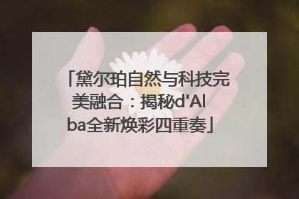 黛尔珀自然与科技完美融合：揭秘d'Alba全新焕彩四重奏
