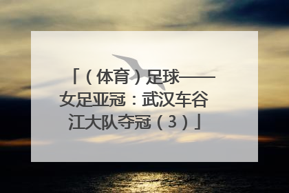 （体育）足球——女足亚冠：武汉车谷江大队夺冠（3）