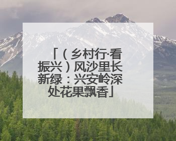 （乡村行·看振兴）风沙里长新绿：兴安岭深处花果飘香