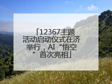 12367主题活动启动仪式在济举行，AI“悟空”首次亮相