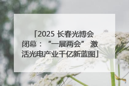 2025 长春光博会闭幕：“一展两会” 激活光电产业千亿新蓝图