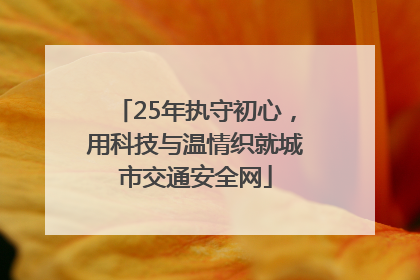 25年执守初心，用科技与温情织就城市交通安全网