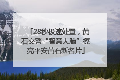 28秒极速处置，黄石交警“智慧大脑”擦亮平安黄石新名片