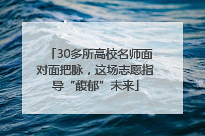30多所高校名师面对面把脉，这场志愿指导“馥郁”未来