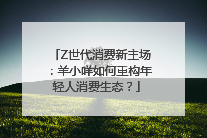 Z世代消费新主场：羊小咩如何重构年轻人消费生态？